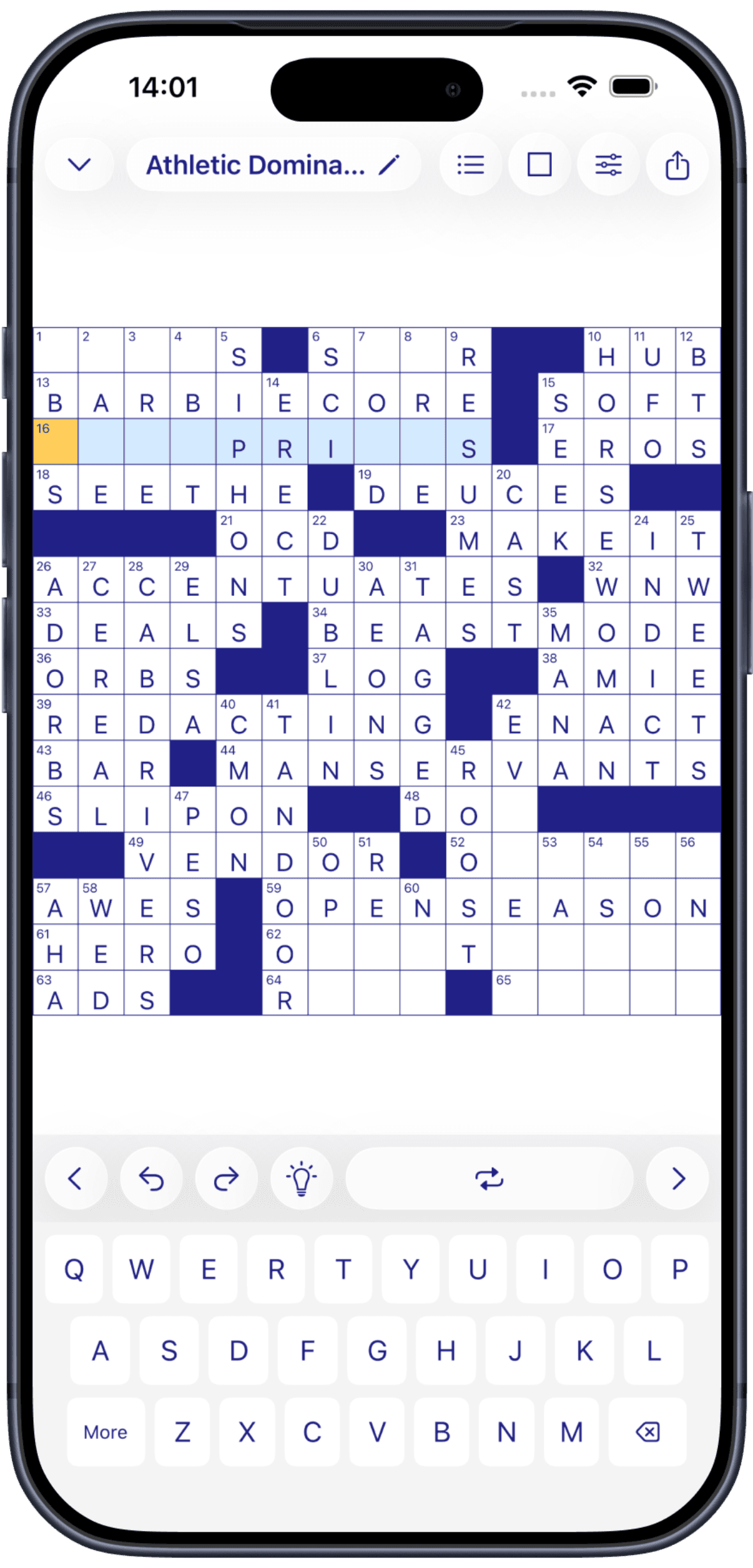 Create crosswords anywhere